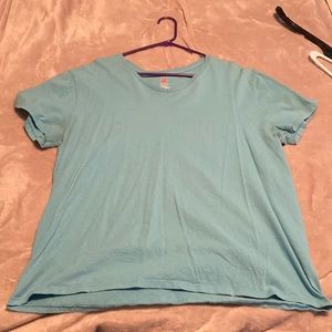 blue t-shirt